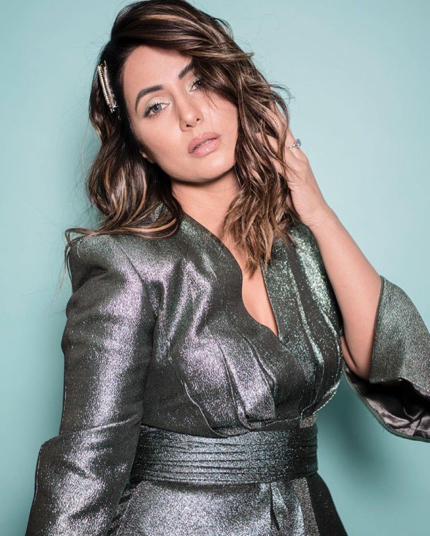 Hina Khan is all about glam in metallic co-ord set