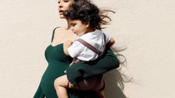 Lisa Haydon poses with son Leo, says it took three pregnancies to figure out how to dress her baby bump 