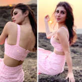 Mouni Roy sets perfect summer day style with her pastel pink crop top and skirt