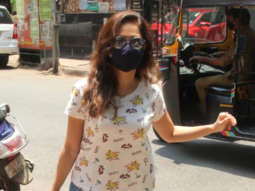 Nushrat Bharucha spotted at pet veterinary clinic in Bandra