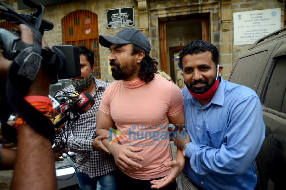 Photos: Ajaz Khan snapped on his way to court Photos: Ajaz Khan snapped on his way to court