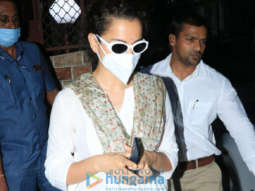 Photos: Kangana Ranaut snapped at a dubbing studio in Bandra