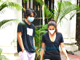 Photos: Malaika Arora spotted with her son at a dentist’s clinic in Bandra