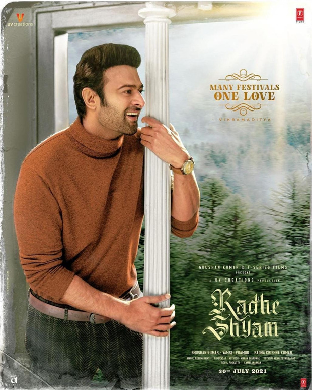 Radhe Shyam makers unveil new Prabhas posters to celebrate Ugadi, Gudi Padwa, Baisakhi and more festivals