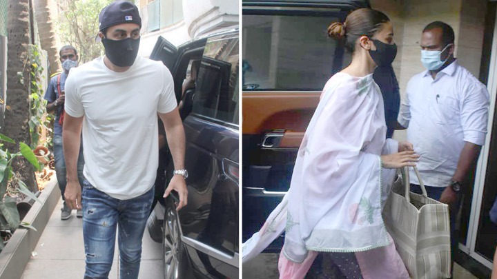 Alia Bhatt, Ranveer Singh Spotted At A Zoya Akhtar House Bandra