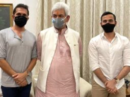 Ritesh Sidhwani meets Lt. Governor General of Jammu and Kashmir, Manoj Sinha; calls it an “absolute honour”