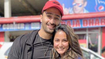 Shaheer Sheikh and Hina Khan hint towards a surprise for their fans as they pose candidly in Kashmir