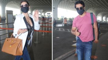 Spotted – Nora Fatehi and Sonu Sood at Airport