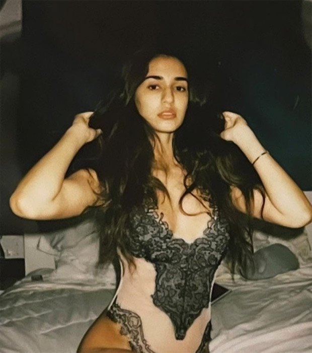 Disha Patani sets the internet on fire as she poses in lace lingerie bodysuit 