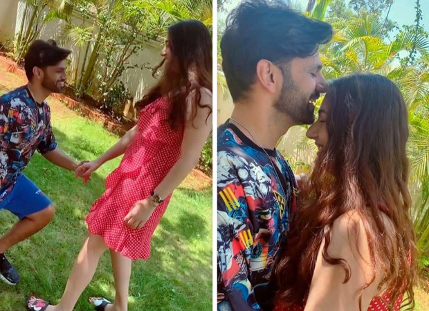“Real ke saath reel,” says Rahul Vaidya as he posts a romantic video with Disha Parmar