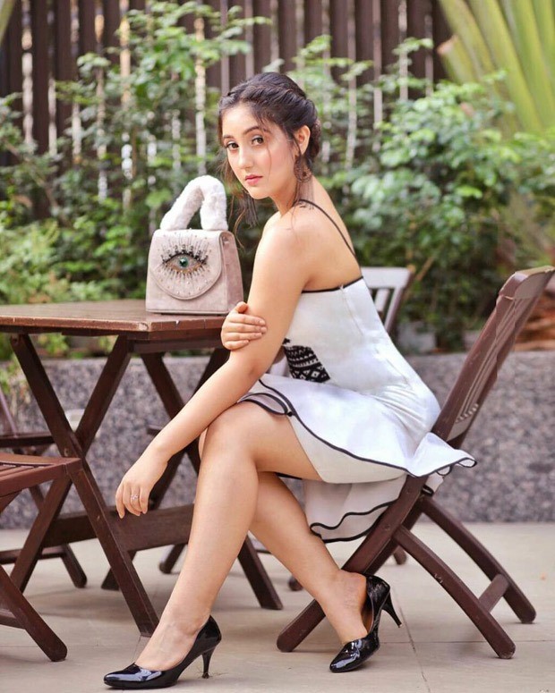 Ashnoor Kaur dons an asymmetrical one-shoulder dress for her 17th birthday