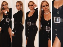 Beyoncé leads a masterclass in how to ace thigh-high slit sexy dress and sequin stilettos in style