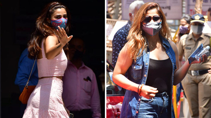 Daisy Shah and Aarti Singh going for their first dose of Covid-19 vaccine