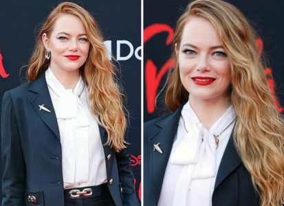 Emma Stone's Louis Vuitton Suit at the Cruella Premiere