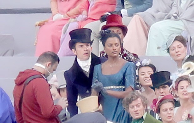Jonathan Bailey, Simone Ashley attend horse race in Bridgerton season 2, check out leaked photos 