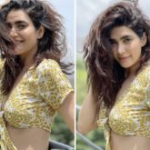 Karishma Tanna’s crop top and print thigh-high slit skirt is a dreamy affordable summer outfit