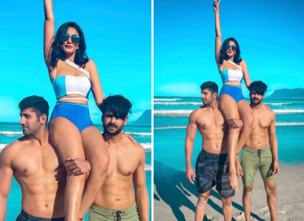 Khatron Ke Khiladi 11: Varun Sood, Vishal Aditya Singh carry bikini-clad Sana Makbul on their shoulder in their beach day pictures