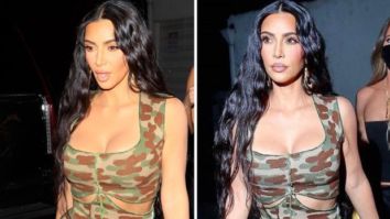 Kim Kardashian flaunts her toned figure in SKIMS bralette and