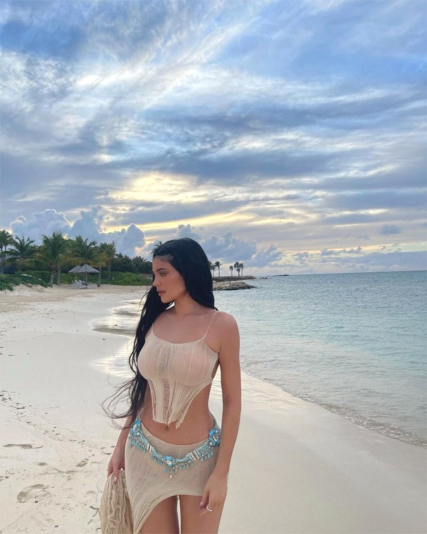 Kylie Jenner flaunts her curves in nude crop top and mini skirt in sexy new pictures on Miami beach