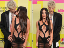 Megan Fox looks fiery in crisscross cutout monokini and sheer skirt worth Rs. 1.2 lakhs; attends 2021 Billboard Music Awards with beau Machine Gun Kelly