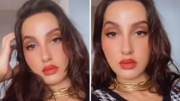 Nora Fatehi gives summer inspiration in checkered top with classic bold red lip