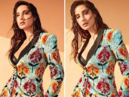Nora Fatehi raises glam quotient in sparkly powersuit with floral motifs on Dance Deewane 3