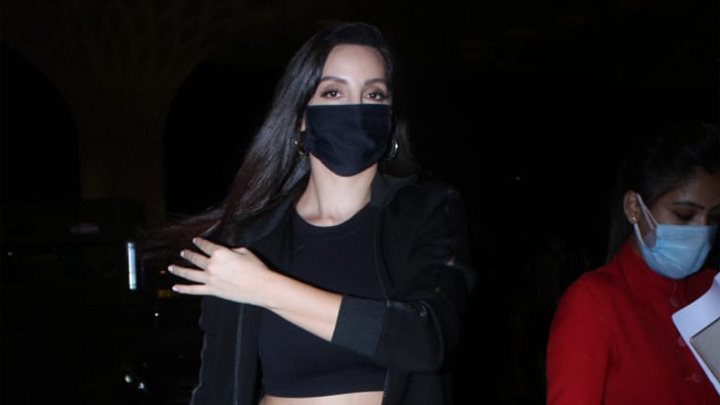 Nora Fatehi spotted at Airport