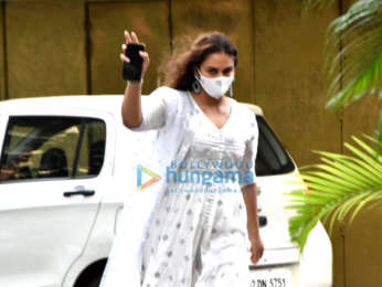 Photos: Huma Qureshi spotted outside her building on Eid