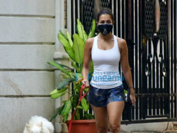 Photos: Malaika Arora spotted with her pet