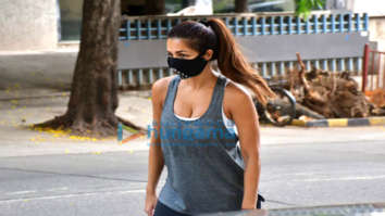 Photos: Malaika Arora spotted with her pet on a morning walk