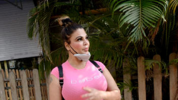 Photos: Rakhi Sawant snapped in Andheri outside a Cafe Coffee Day store