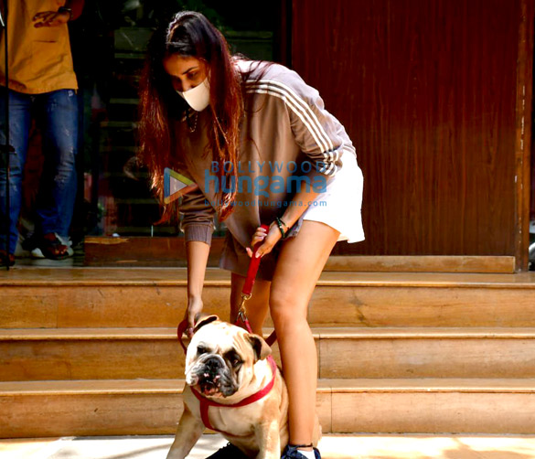 photos sonnalli seygall snapped at a clinic with her pet in khar 2