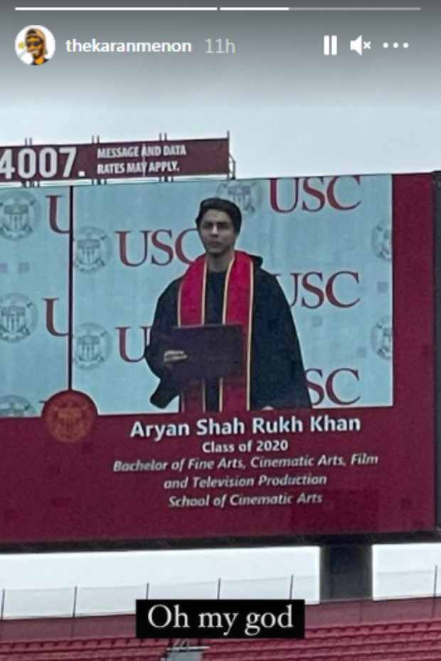 Shah Rukh Khan's son Aryan Khan's graduation ceremony picture goes viral on the internet 
