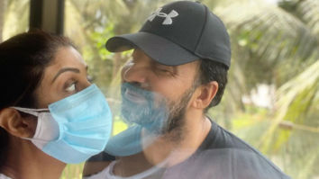 Shilpa Shetty shares a glimpse of celebrating love with Raj Kundra amid the pandemic