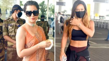 Spotted – Kangana Ranaut and Krishna Shroff at Airport