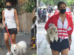 Spotted – Malaika Arora and Neha Sharma with their pet dogs in Bandra