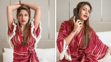 Surbhi Chandna sets the summer vibe in red and white tie-dye dress