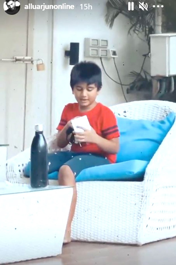 Allu Arjun shoots a video of his family from a distance as he recovers from COVID-19