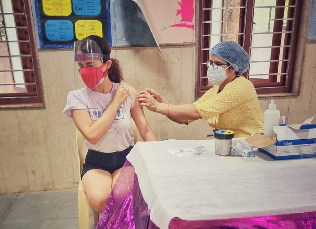 Radhika Madan gets vaccinated against Covid, urges everyone to register