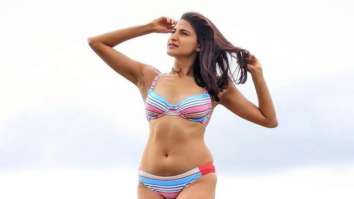 Aahana Kumra sums up stylish monsoon weather in candy cane bikini