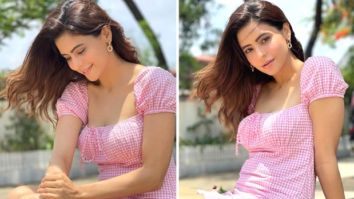 Aamna Sharif opts for cottagecore fashion with her checkered print ruched mini dress