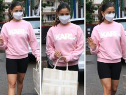 Alia Bhatt steps out for brunch in pink sweatshirt and cycling shorts with luxury Dior bag worth Rs. 2.4 lakh