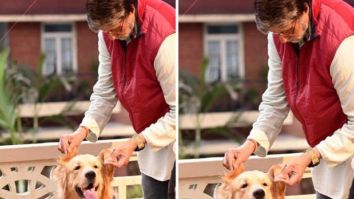 Amitabh Bachchan shares a glimpse of his furry ‘co-star’ from sets of Goodbye