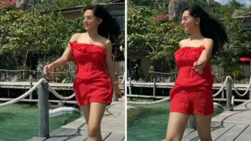 Amrita Rao soaks in the sun in red romper, plays BTS’ ‘Dynamite’ in her latest Instagram reel