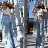 Ananya Panday rocks the 70s vibe in crop top and bell bottoms on