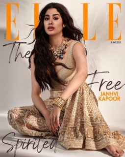 Janhvi Kapoor on the cover of Elle, June 2021