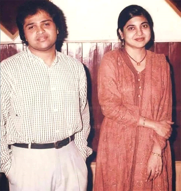 Himesh Reshammiya's picture from his younger days featuring Alka Yagnik goes viral on the internet
