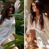 Janhvi Kapoor is a vision in white thigh-high slit dress