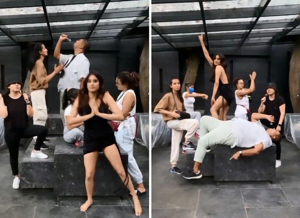 Janhvi Kapoor twerks in 'Temperature' challenge video with staff; Arjun Kapoor leaves hilarious comment 