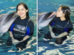 Jannat Zubair strikes a pose with a dolphin and the pictures are too cute